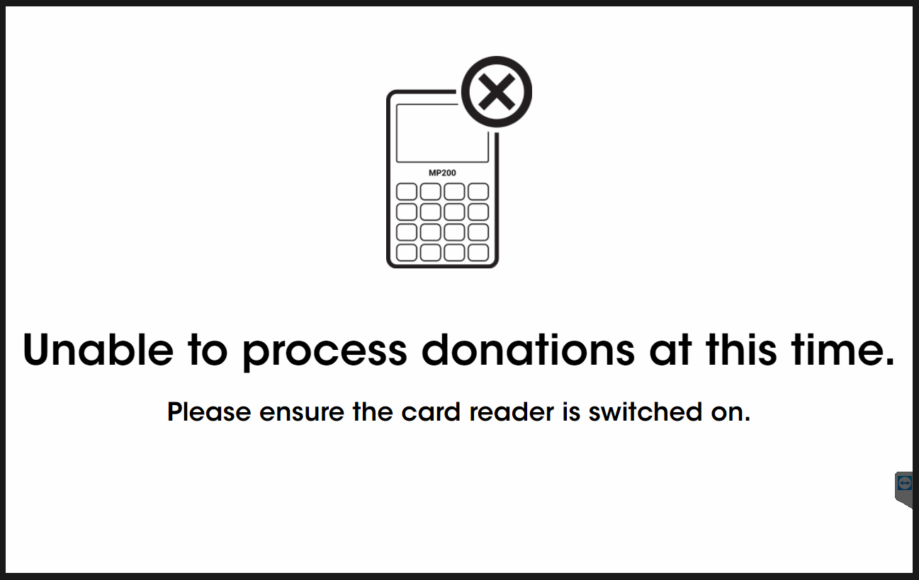 Unable to Process Donations